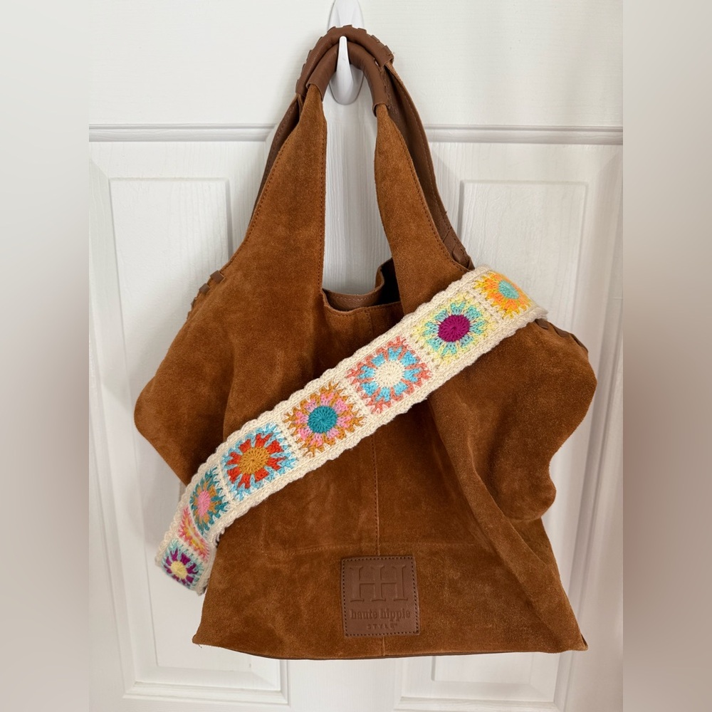 Haute Hippie Suede Brown Tote Pre Owned